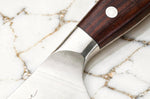 Couteau à découper 30cm Guillaume Leonard Cuistot en acier inoxydable et bois de santal rouge