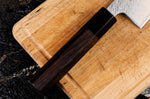 Couteau santoku 16,5cm japonais artisanal Wusaki Kuronawa G3 damas