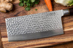 Couteau de chef chinois 17cm Fukito Ébène Damas martelé