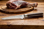 Couteau à désosser 15cm Fukito Ébène Damas martelé