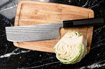 Couteau nakiri 16,5cm japonais artisanal Wusaki Kuronawa G3 damas