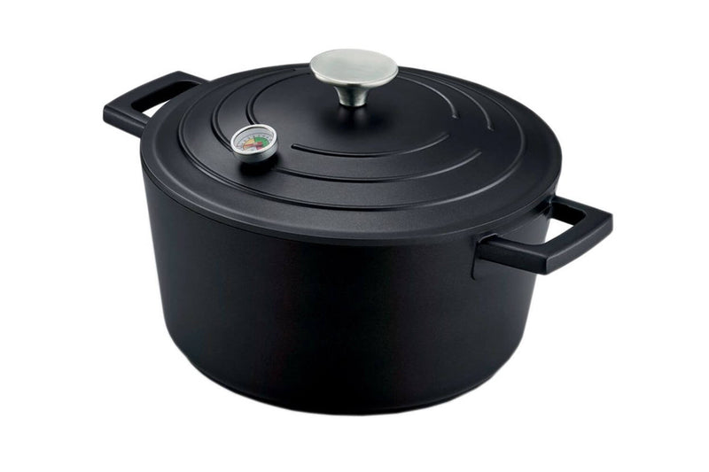 Cocotte Beka Ragu en fonte d'aluminium - Couvercle avec thermomètre 28cm