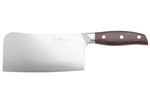 Couteau hachoir 17cm Guillaume Leonard Cuistot en acier inoxydable et bois de santal rouge