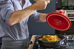 Plat à tajine Peugeot Atlas en céramique rouge diamètre 30cm