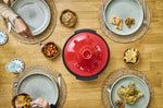 Plat à tajine Peugeot Atlas en céramique rouge diamètre 30cm