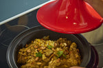 Plat à tajine Peugeot Atlas en céramique rouge diamètre 30cm