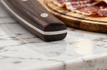 Couteau à jambon 25cm Guillaume Leonard Cuistot en acier inoxydable et bois de santal rouge