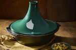 Plat à tajine Peugeot Atlas en céramique vert forêt diamètre 30cm