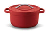 Cocotte ronde Beka Plume en aluminium 24cm - Rouge