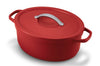 Cocotte ovale Beka Plume en aluminium 31cm - Rouge