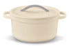 Cocotte ronde Beka Plume en aluminium 24cm - Beige