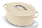 Cocotte ovale Beka Plume en aluminium 31cm - Beige