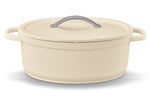 Cocotte ovale Beka Plume en aluminium 31cm - Beige