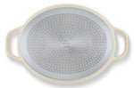 Cocotte ovale Beka Plume en aluminium 31cm - Beige