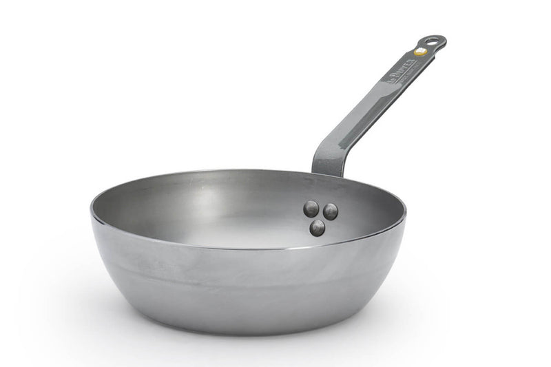 Poêle paysanne bord haut De Buyer Minéral B Element en fer 24cm