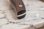 Couteau santoku 17cm Guillaume Leonard Cuistot en acier inoxydable et bois de santal rouge