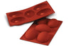 Moule en silicone professionnel Silikomart Silicon Flex 300x175mm 5 demi-œufs
