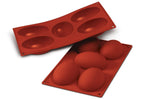 Moule en silicone professionnel Silikomart Silicon Flex 300x175mm 5 demi-œufs