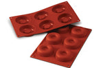 Moule en silicone professionnel Silikomart Silicon Flex 300x175mm 6 savarins