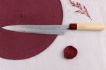 Couteau sujihiki 27cm japonais artisanal Masakage Yuki Shirogami 2