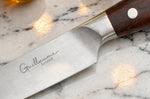 Coffret 3 couteaux Guillaume Leonard Cuistot acier inoxydable et santal rouge Chef + Office + Universel