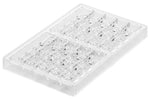 Moule en silicone et tritan professionnel Silikomart 10 barrettes de chocolat avec insert