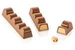 Moule en silicone et tritan professionnel Silikomart 10 barrettes de chocolat avec insert