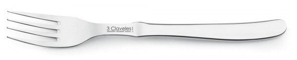 Fourchette de table 3 Claveles tout acier 9cm