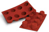 Moule en silicone professionnel Silikomart Silicon Flex 300x175mm 8 cannelés