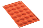 Moule en silicone professionnel Silikomart Silicon Flex 24 mini demi-sphères 10ml