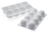 Moule en silicone profesionnel Silikomart 8 truffes 62x52mm