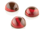 Moule en tritan et insert en silicone Silikomart Chocado 24 demi-sphères