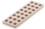 Moule en tritan et insert en silicone Silikomart Chocado 24 demi-sphères