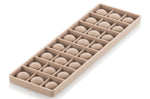 Moule en tritan et insert en silicone Silikomart Chocado 24 demi-sphères