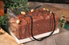 Boîte à bûche transparente Patisdécor avec poignées 30x11x11cm