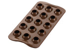 Moule en silicone professionnel Silikomart Easy Choc Tartufino 15 truffes