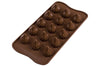 Moule en silicone professionnel Silikomart Easy Choc Choco Flame 15 flammes