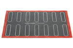 Tapis de cuisson Silikomart éclair et choux en silicone professionnel et fibres de verre micro-perforées 30x40cm