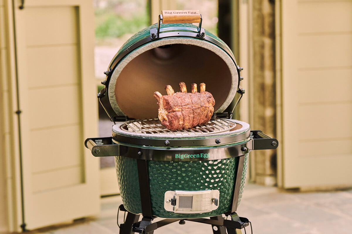 Pack Big Green Egg MiniMax barbecue + convEGGtor + berceau surélévateur
