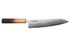 Couteau de chef 21cm japonais artisanal Wusaki Nawame AUS10 damas