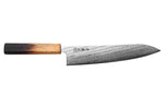 Couteau de chef 21cm japonais artisanal Wusaki Nawame AUS10 damas