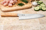 Couteau gyuto 21cm japonais Yuzo Ryuho Damas SG2