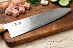Couteau gyuto 21cm japonais Yuzo Ryuho Damas SG2