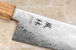 Couteau kiritsuke gyuto 24cm japonais Yuzo Ryuho Damas SG2