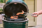 Pince à barbecue Big Green Egg en acier inoxydable et embouts en silicone 40cm