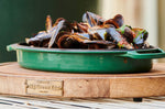 Cocotte ovale en fonte 5,2L pour Big Green Egg Large, XLarge, 2XLarge 35cm
