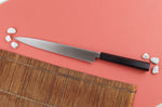 Couteau yanagiba 26cm japonais artisanal Hatsukokoro Shirasagi manche en ébène