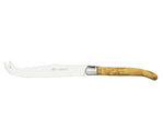 Couteau à fromage Laguiole Arbalète G.DAVID 2 pointes inox manche en olivier