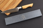 Couteau universel 13,5cm Ryda Knives ST650 Damas et manche en olivier