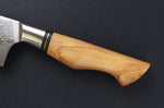 Couteau nakiri 18cm Ryda Knives ST650 Damas et manche en olivier